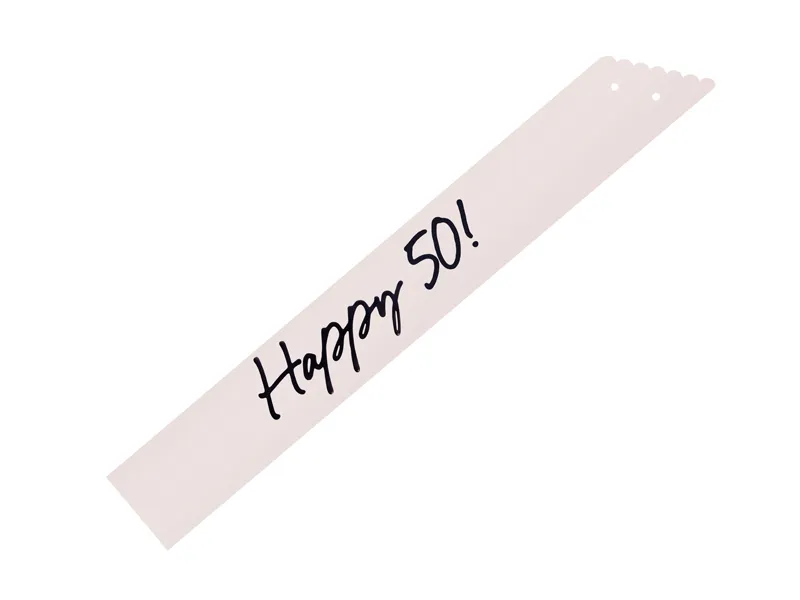 Faixa de Corpo 76cm 'Happy 50' Creme