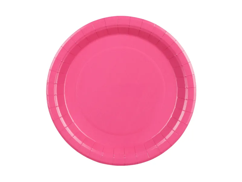 6 Pratos 23cm Rosa Choque