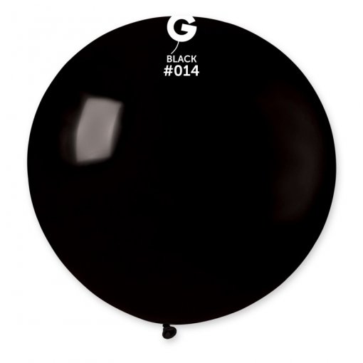 1 Balão latex 31'' (80cm) cor Black #014 - G30