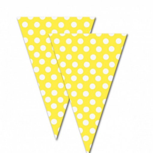 100 Sacos Celofane 16x25 Bolas Amarelo