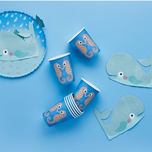 8 Copos 250ml Seahorse - Sea Friends