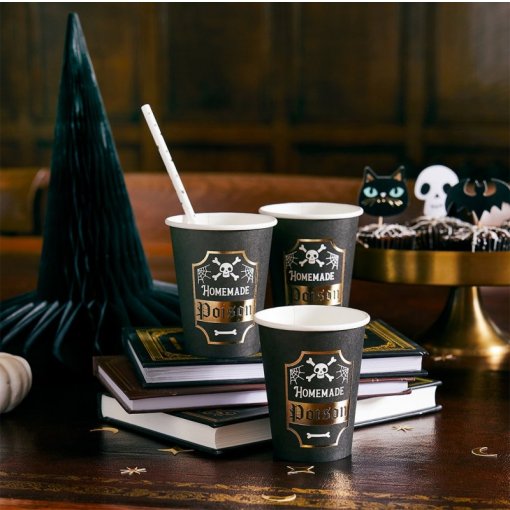 8 Copos 250ml Veneno - Halloween