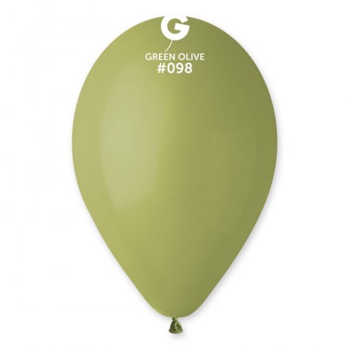 100 Balões latex 12'' (30cm) cor Green Olive #098 - G110