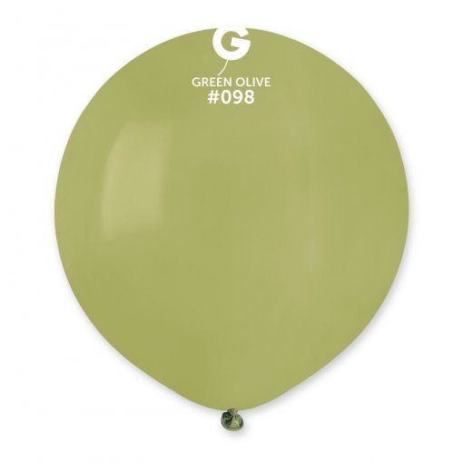 25 Balões latex 19'' (48cm) cor Green Olive #098 - G19