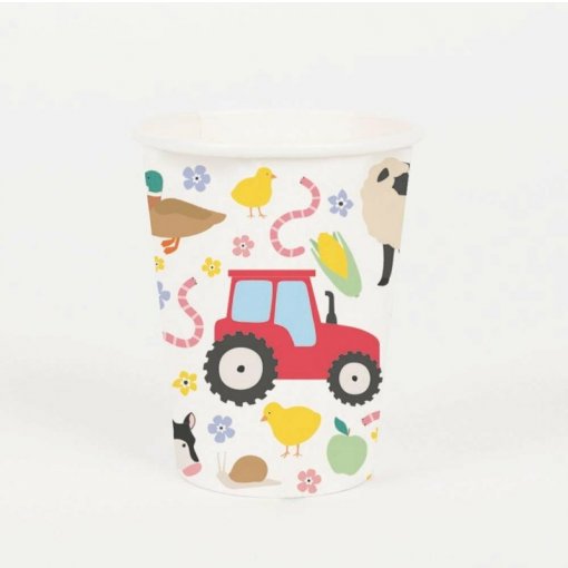 8 Copos 250ml Animais da Quinta