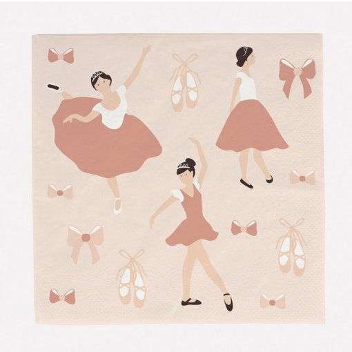 20 Guardanapos 33cm Bailarina