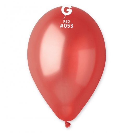 100 Balões latex Metalizado 12'' (30cm) cor Red #053 - GM120