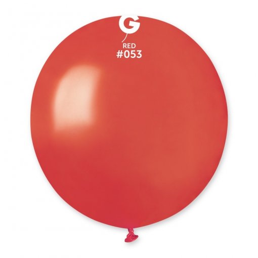 25 Balões latex Metalizado 19'' (48cm) cor Metallic Red #053 - GM19