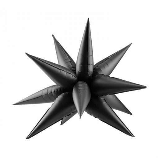 Balão Foil Estrela 3D 70cm Preto