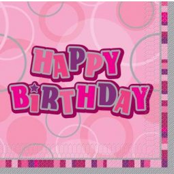 Birthday Glitz Rosa / Azul